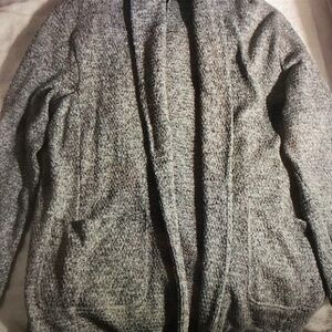 Men's Gray Cardigan Sweater